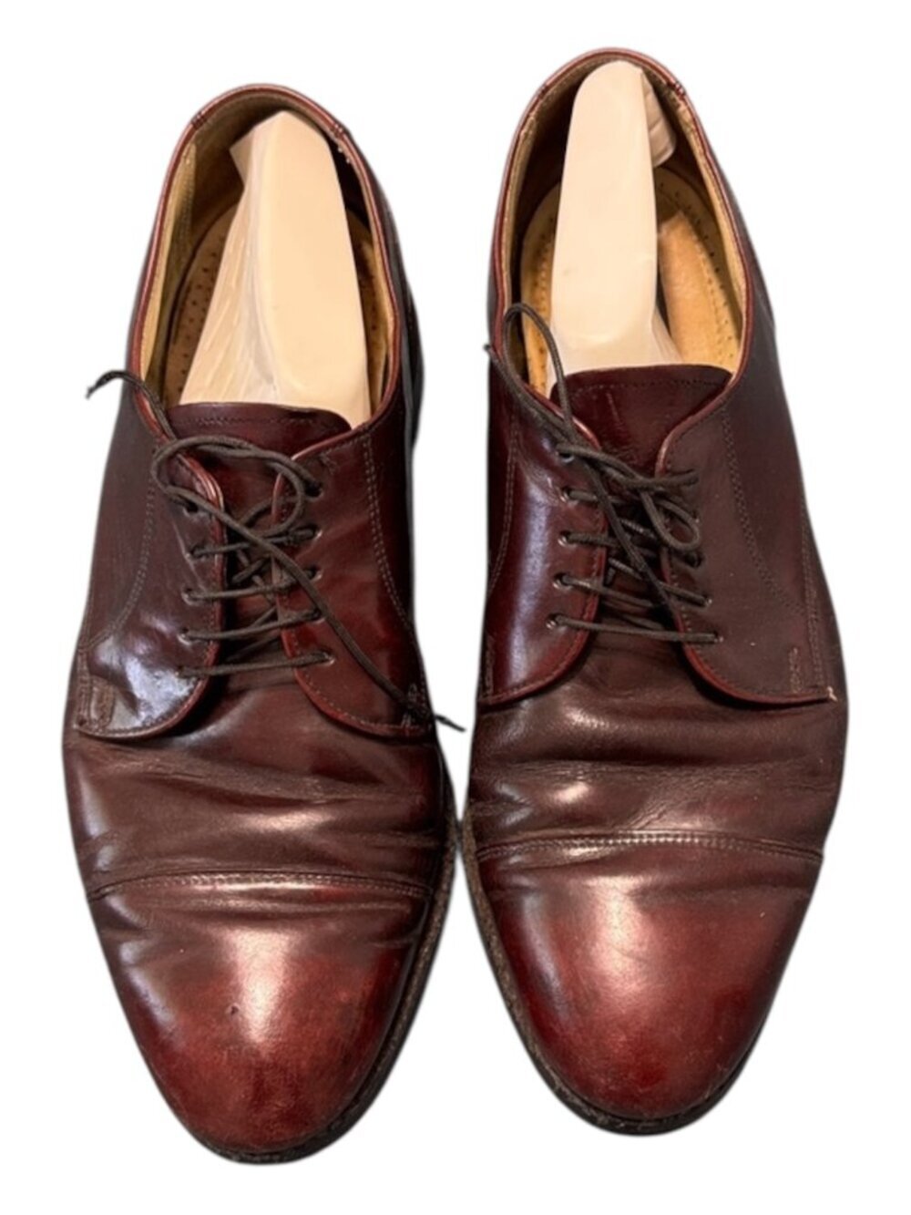 Bostonian Impression Derby Shoes Men's Shoes Size 10 Classic Leather Burgundy
